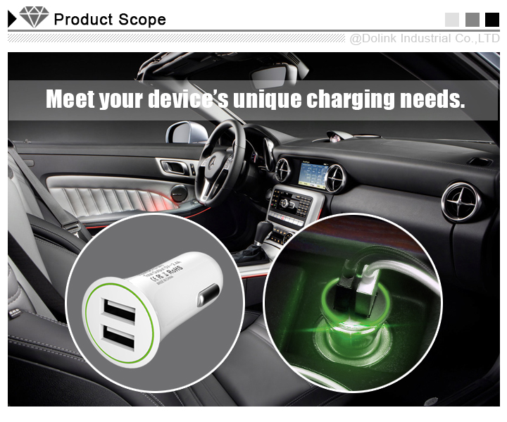 usb 12v/24v car charger for phone accessories