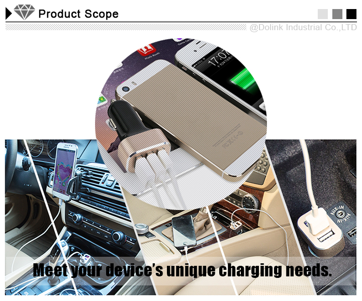 USB Travel charger sets 3 in1 car charger kit
