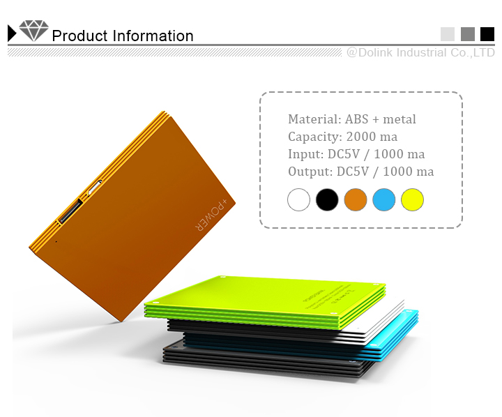 High Quality Portable Power Bank 2200mah For All Kinds Of Mobilephone